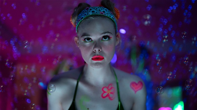 Margo in body makeup looking up in Margo's Got Money Troubles