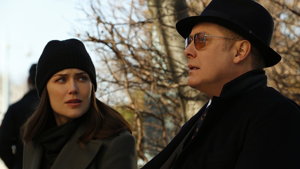 Megan Boone and James Spader in The Blacklist