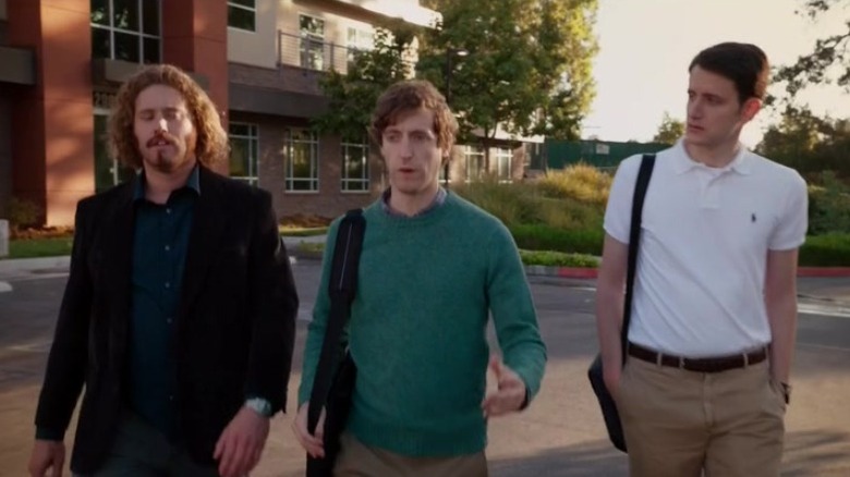 Richard and the gang look back at something