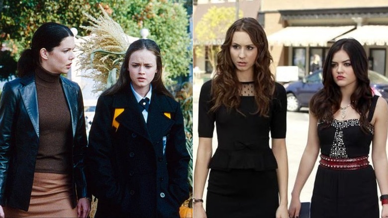Gilmore Girls (left) and Pretty Little Liars (right)
