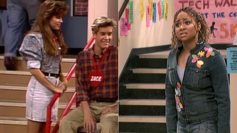 Saved by the Bell (left) and That's So Raven (right)