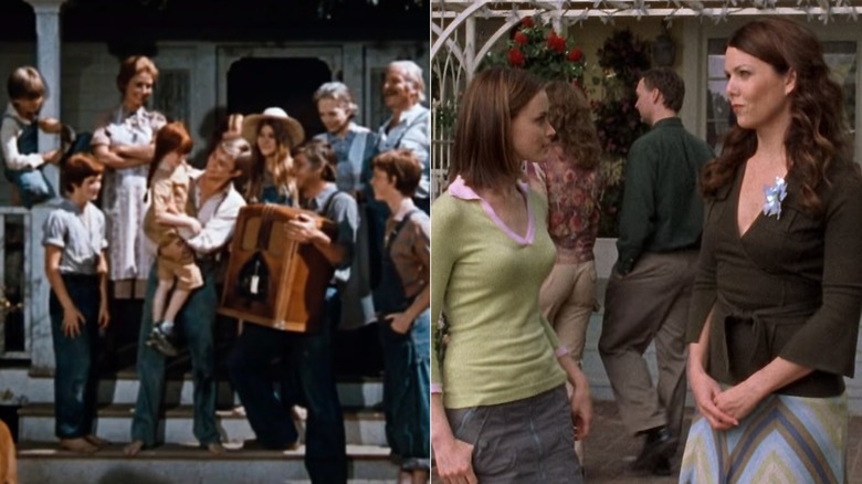 The Waltons (left) and Gilmore Girls (right)