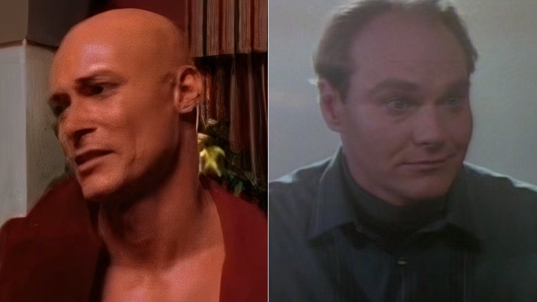 Scott James Wells as Lex Luthor (left); Sherman Howard as Lex Luthor (right)