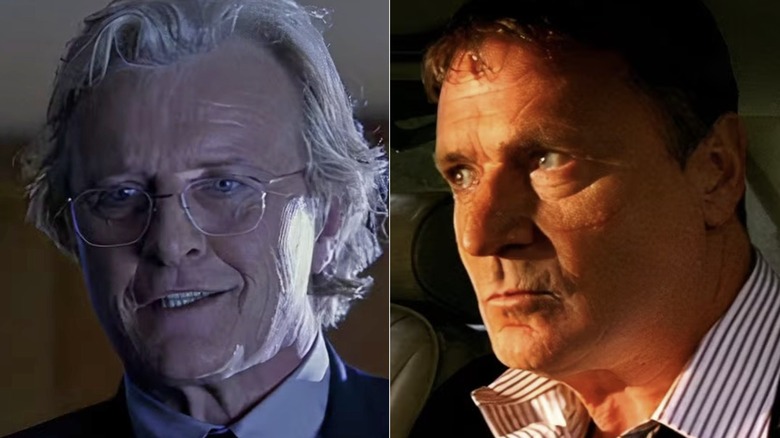 Rutger Hauer in "Smallville" (left); Patrick Bergin in "Smallville" (right)