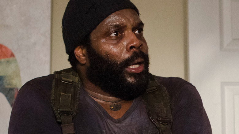 Tyreese looking puzzled
