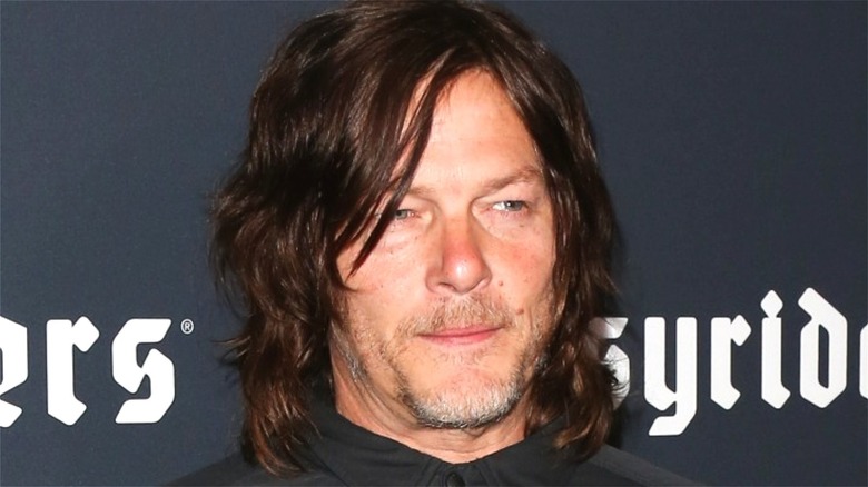 Norman Reedus Face Black Background