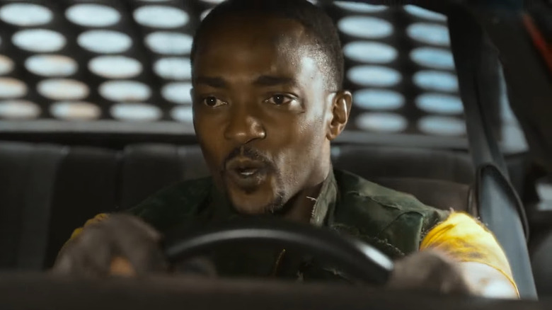 Anthony Mackie driving
