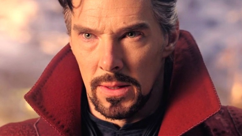 Doctor Strange looking intently at something