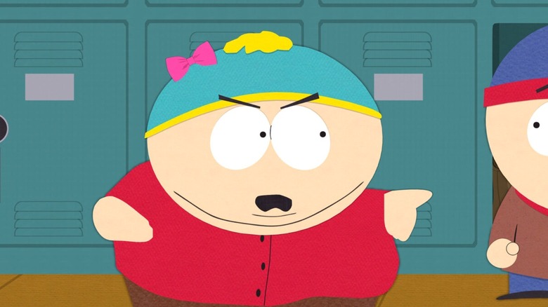 Cartman pointing a finger