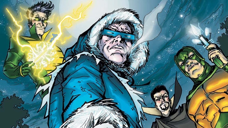 Weather Wizard, Captain Cold, Abra Kadabra, and Mirror Master