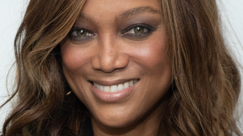 Tyra Banks smiling