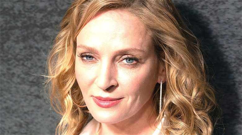 Uma Thurman smiling