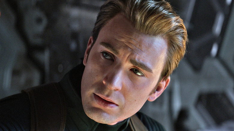 Captain America looks concerned