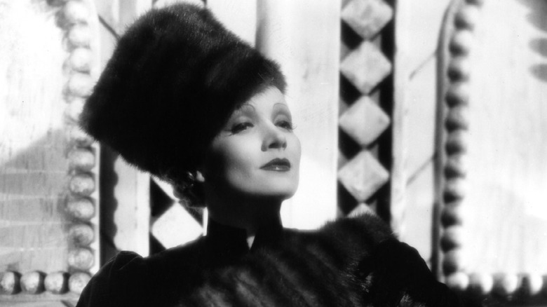 Marlene Dietrich looking regal