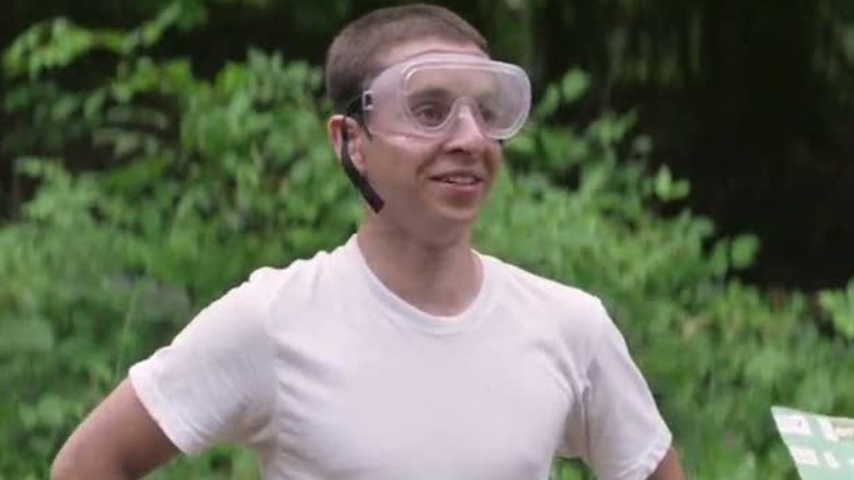 Biaggio dons goggles and smiles
