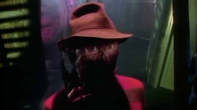 Freddy Krueger showing his claws in Freddy's Nightmares