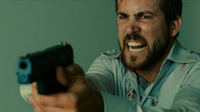 Messner aims gun