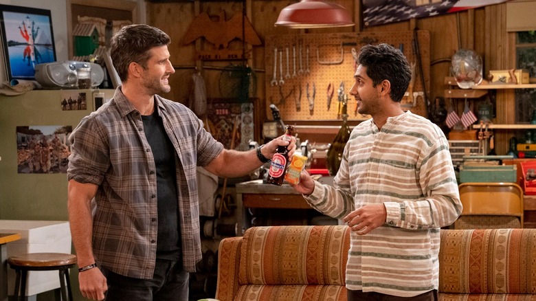 Al drinking with Riley