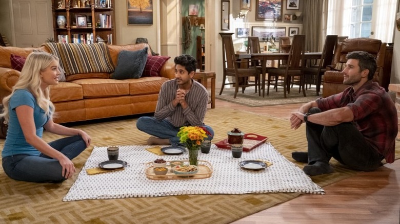 Al hosting tea for Riley and Vanessa
