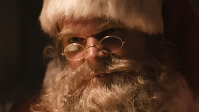 Santa Claus wearing glasses