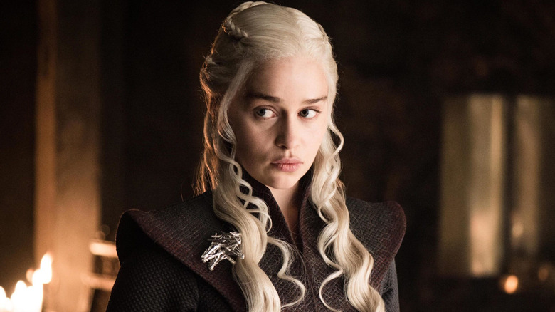 Emilia Clarke as Daenerys Targaryen on Game of Thrones