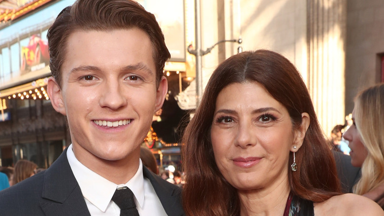 Marisa Tomei with Tom Holland