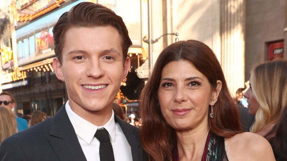 Marisa Tomei with Tom Holland