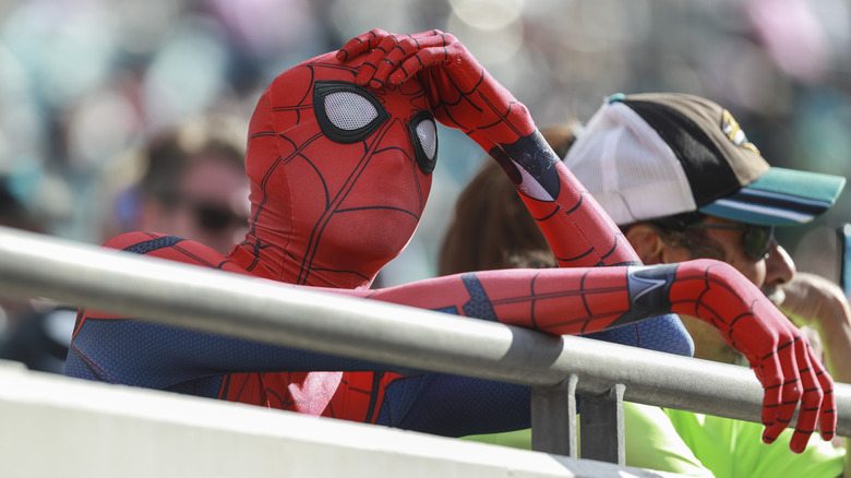Sad, loney Spider-Man