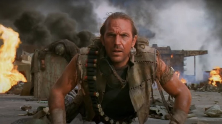 Kevin Costner getting up