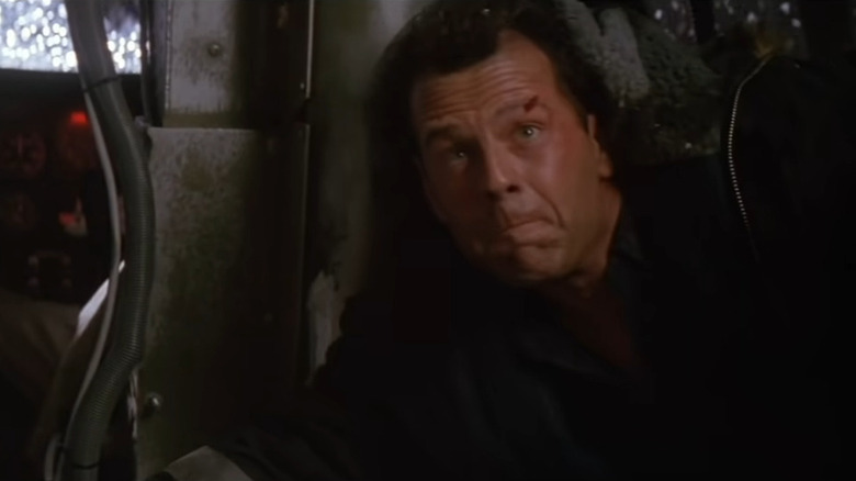 Bruce Willis on plane