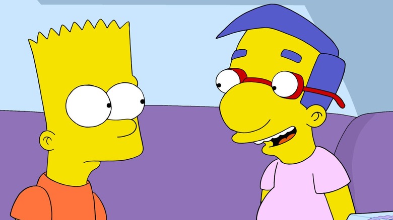 Bart Simpson and Milhouse