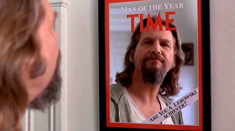 The Dude looking in mirror