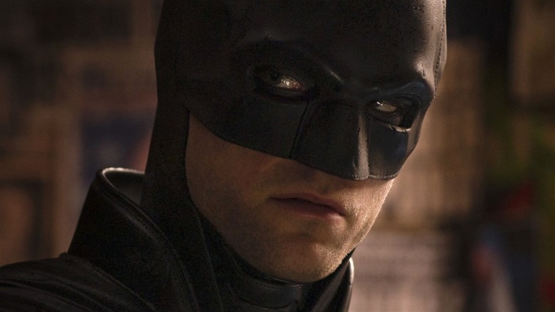 Batman stares
