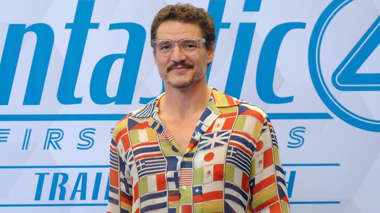 Pedro Pascal posing at Fantastic Four Trailer Launch 2025