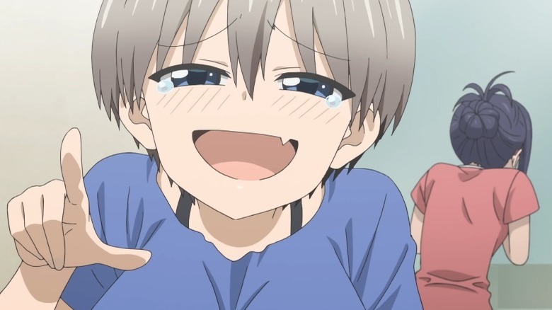Hana laughing at Shinichi