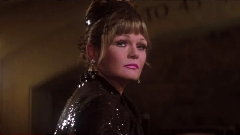 Eve Teschmacher in glittery jacket in Superman
