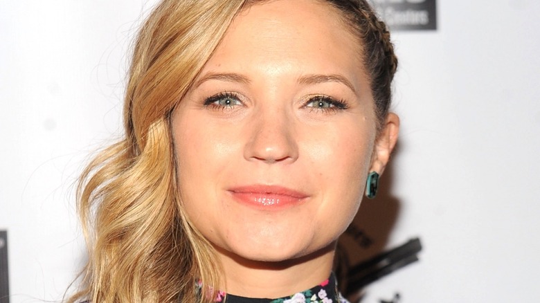 Vanessa Ray wearing earrings