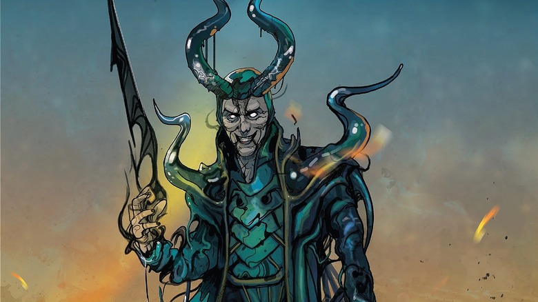 Loki holding the All-Black