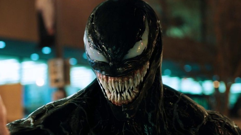 Venom grinning in Venom (2018)