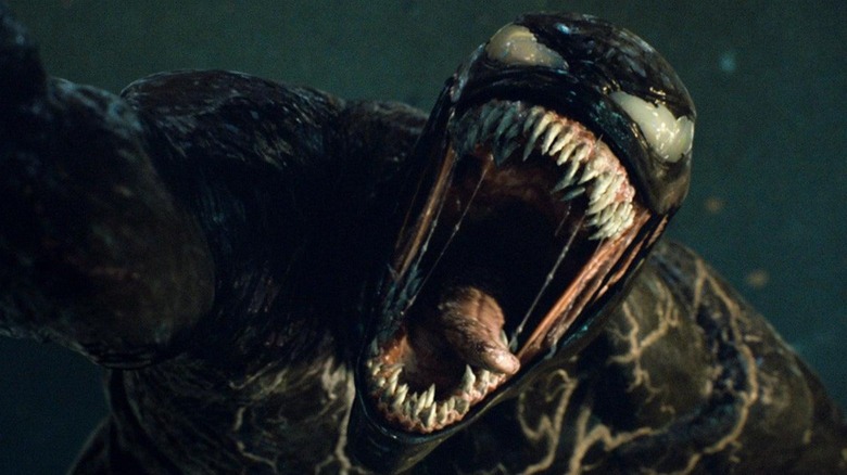 Venom in a scene from "Venom: Let There Be Carnage"