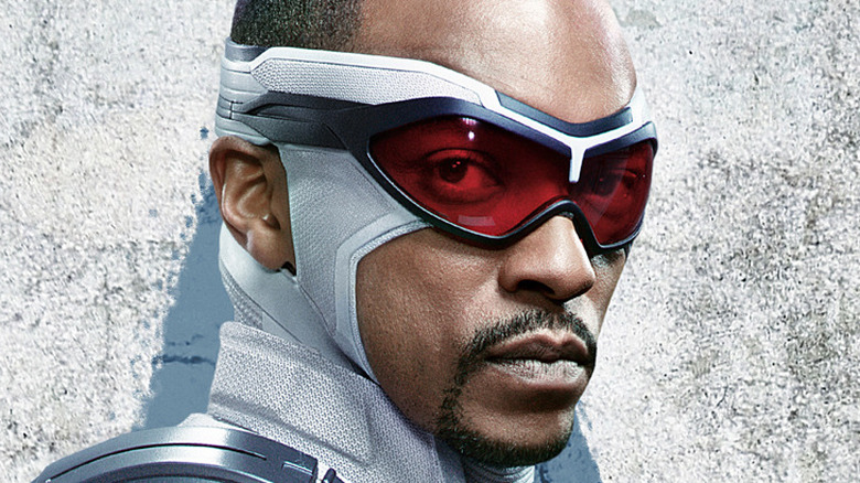 Anthony Mackie Captain America uniform promo art