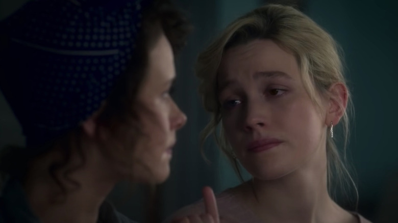 Pedretti looks at Amelia Eve