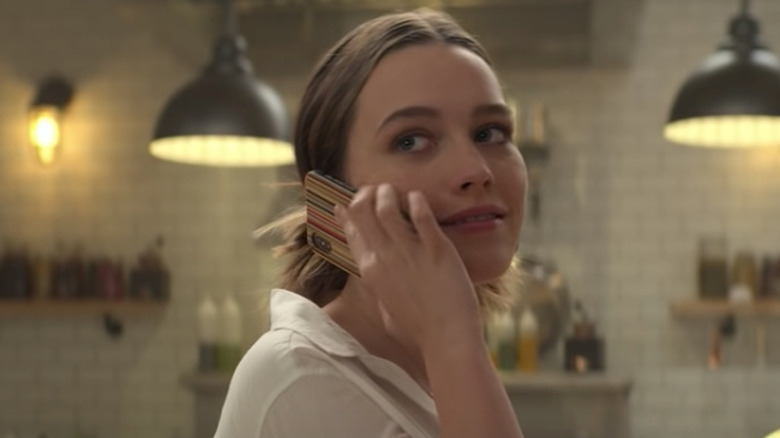 Pedretti on her phone