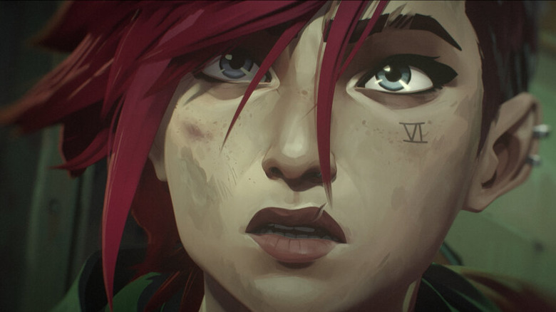 Vi with gauntlets, Arcane