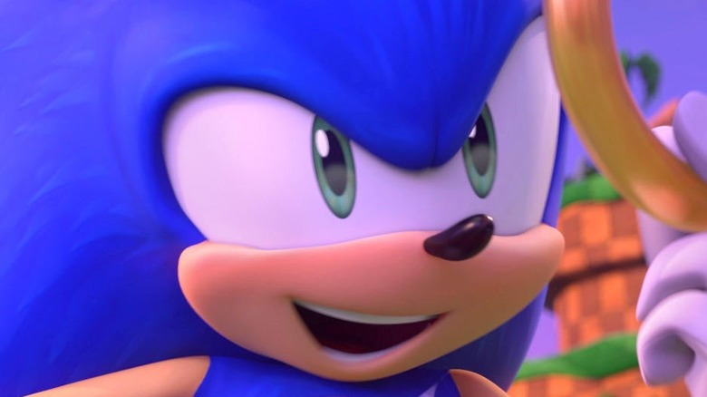 Sonic looking at a ring