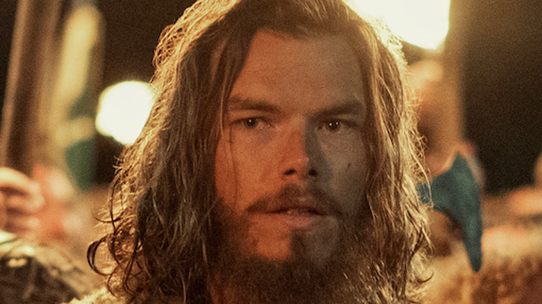 Sam Corlett as a ponderous Leif Eriksson in Vikings: Valhalla