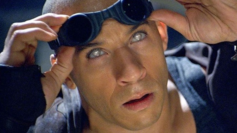 Riddick with white eyes