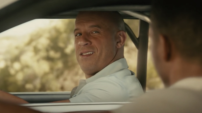 Dominic Toretto smiling