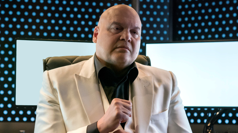 Vincent D'Onofrio's Kingpin in chair