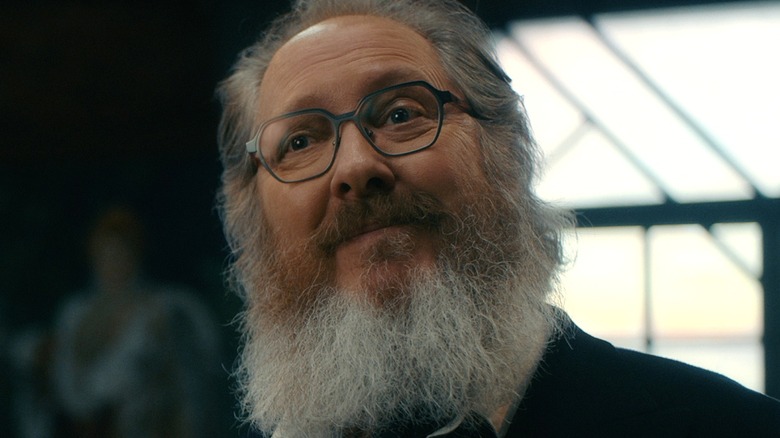 Ultron in human form with a big beard on VisionQuest